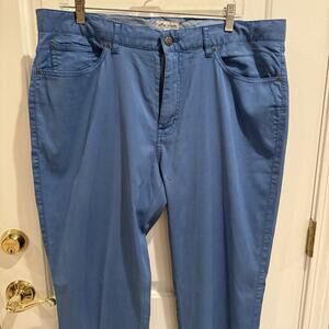 Peter Millar Crown Sport Pants Five Pocket Stretch 38/34 Golf Preppy Business